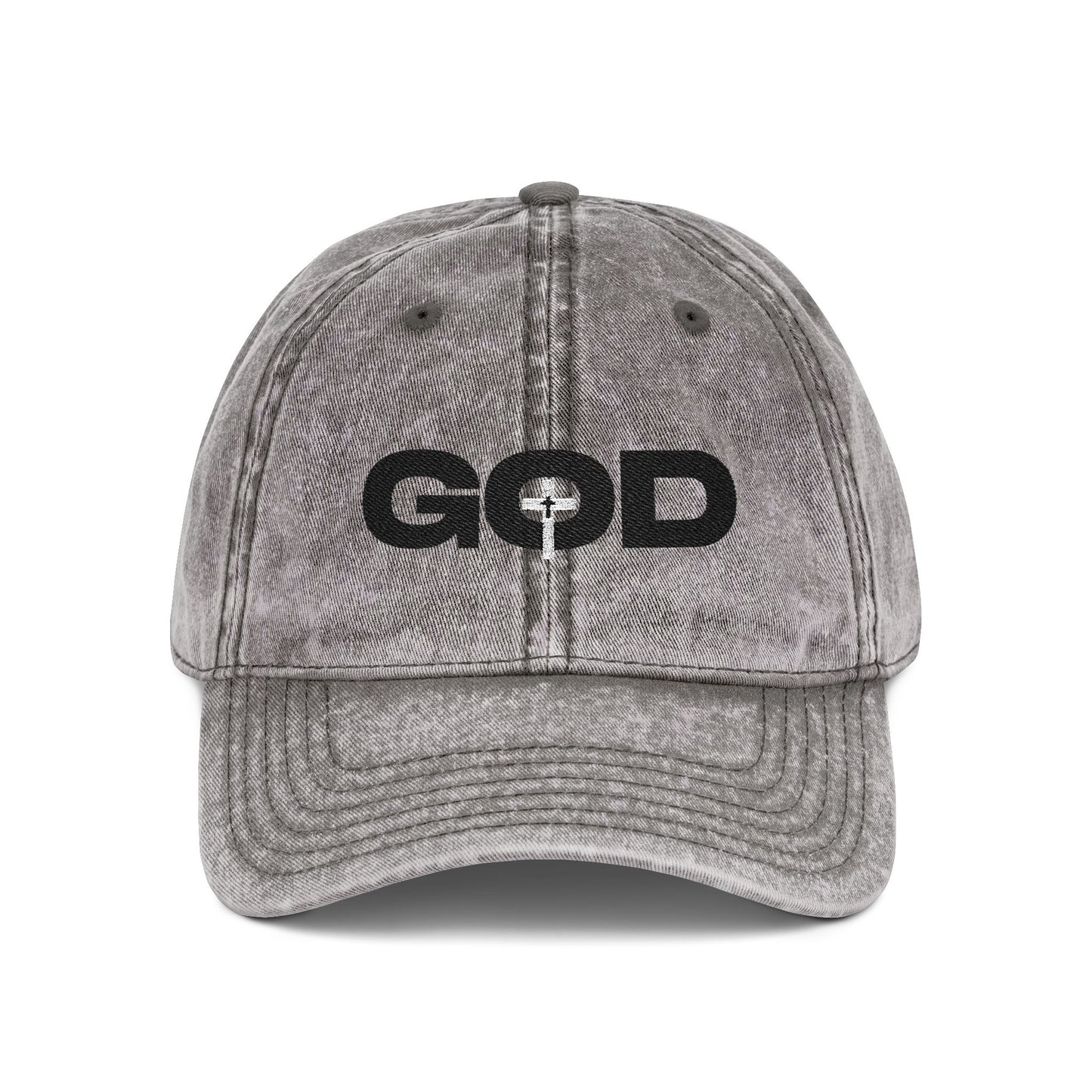 God Embroidered Cap Vintage, Casual Snapback Hat, Faith-Based Gift, Adjustable Hat