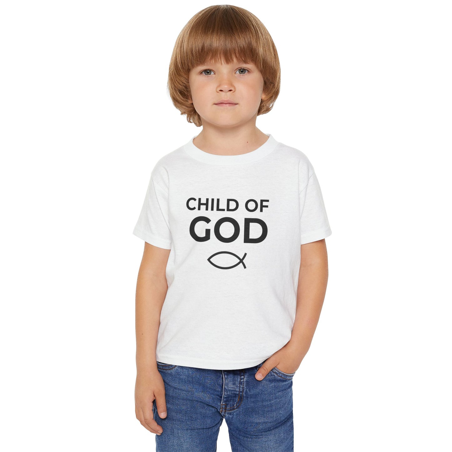 "Child of God" Toddler T-Shirt - Cute Faith-Based Tee, Baby Shower Gift, Church Outfit, Everyday Wear, Kids Clothing
