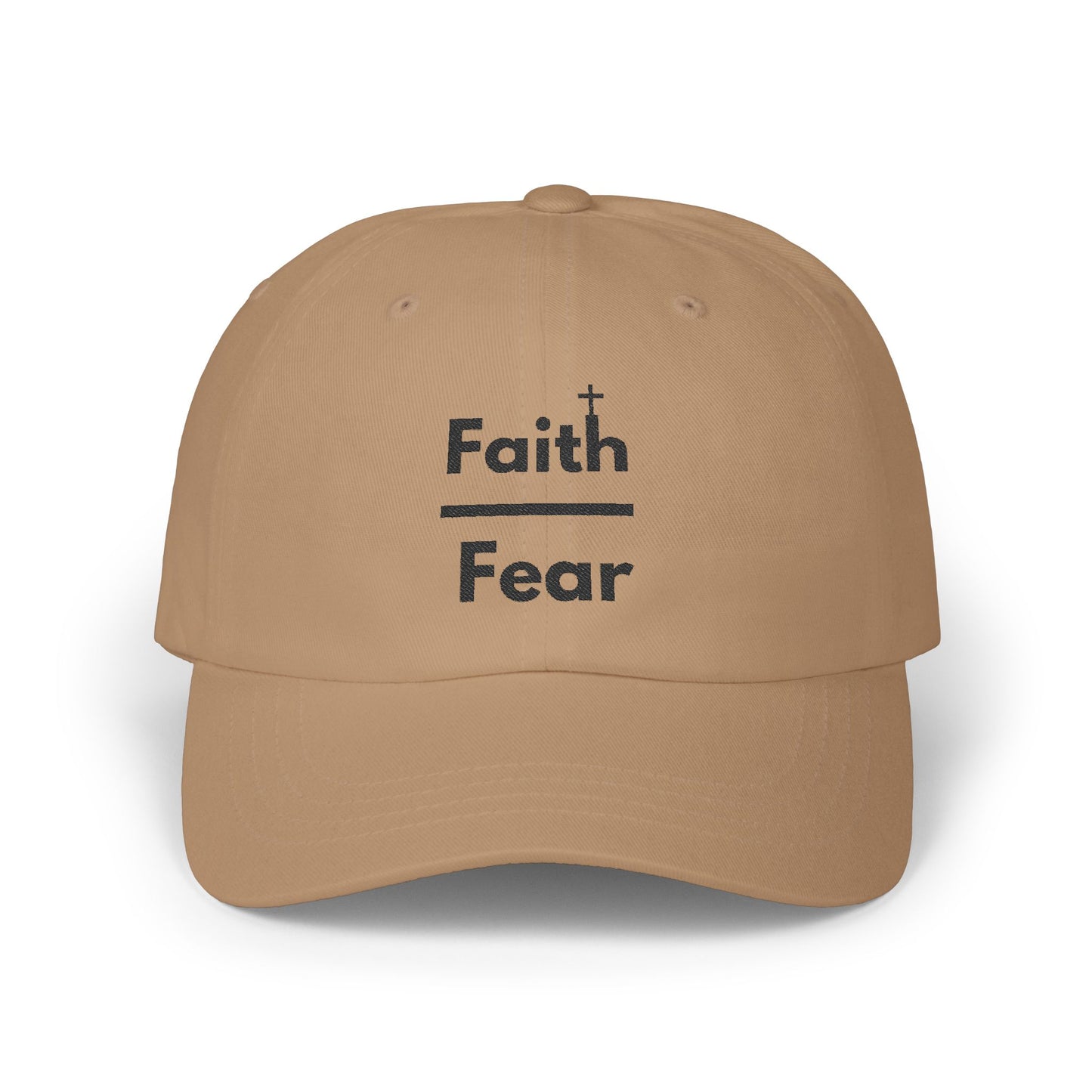 Faith Over Fear Classic Cap - Inspirational Hat, Casual Wear, Everyday Style, Motivational Cap