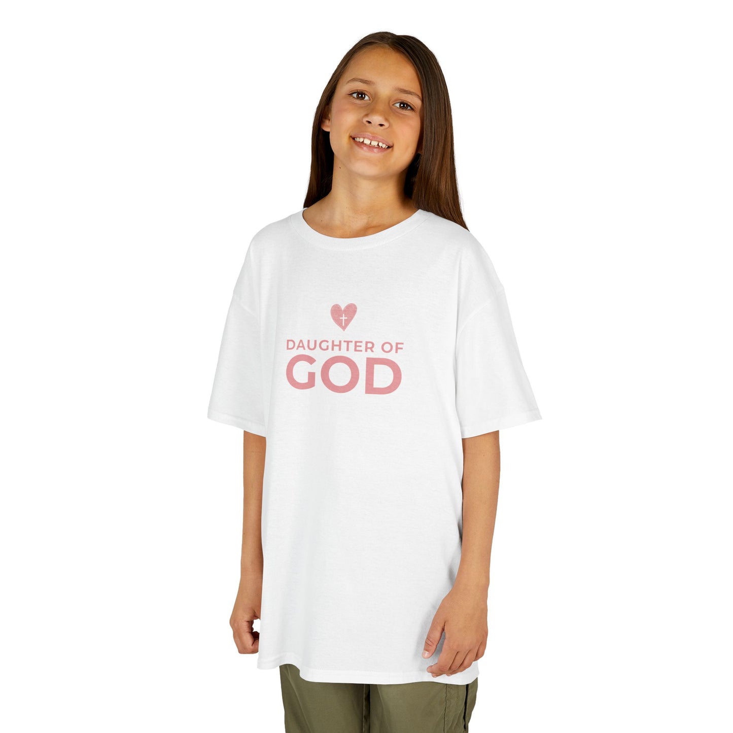 Daughter of God Kids Tee, Faith Shirt for Girls, Christian Gift, Youth Clothing, Bible Verse Top, Summer Casual Wear