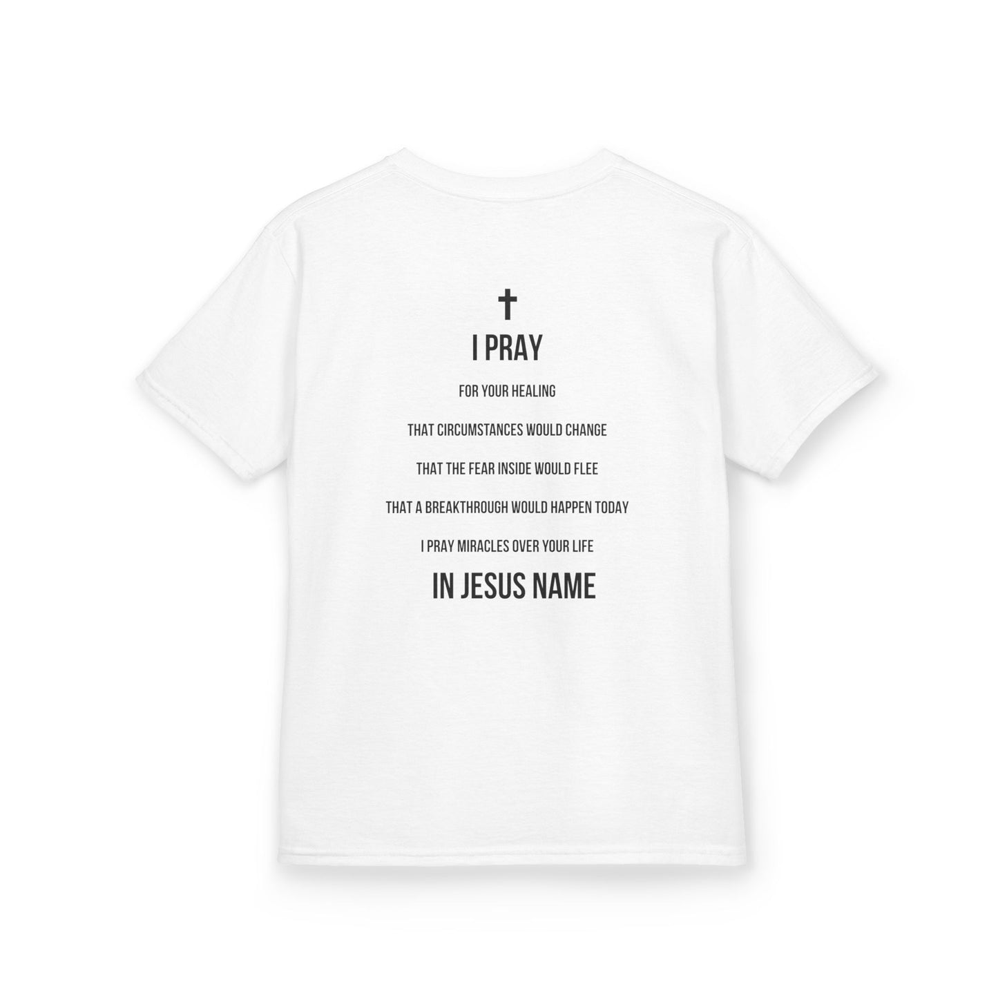 I Pray Faith-Inspired Kids Tee, Christian T-Shirt, Prayerful Kids Cotton Tee