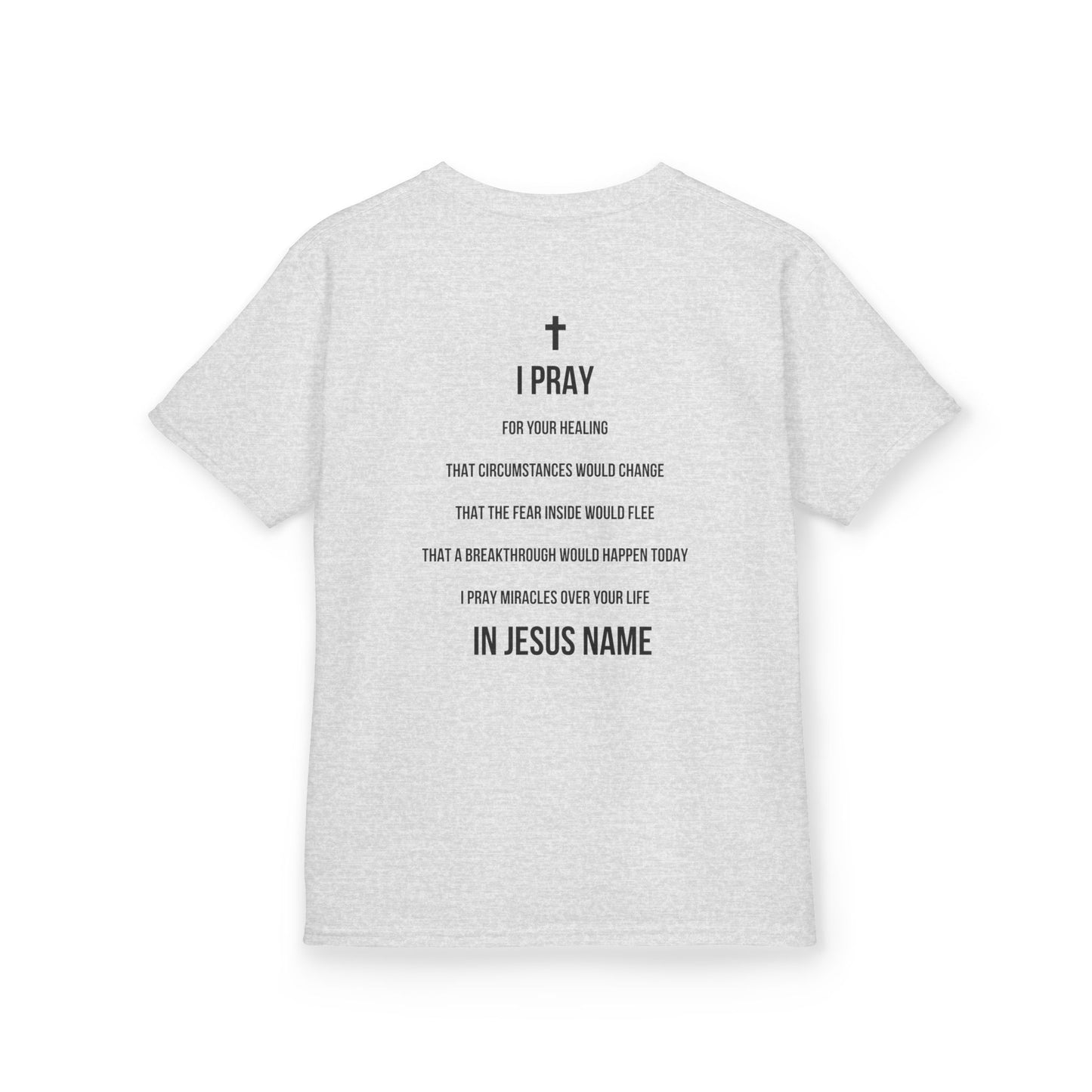 I Pray Faith-Inspired Kids Tee, Christian T-Shirt, Prayerful Kids Cotton Tee