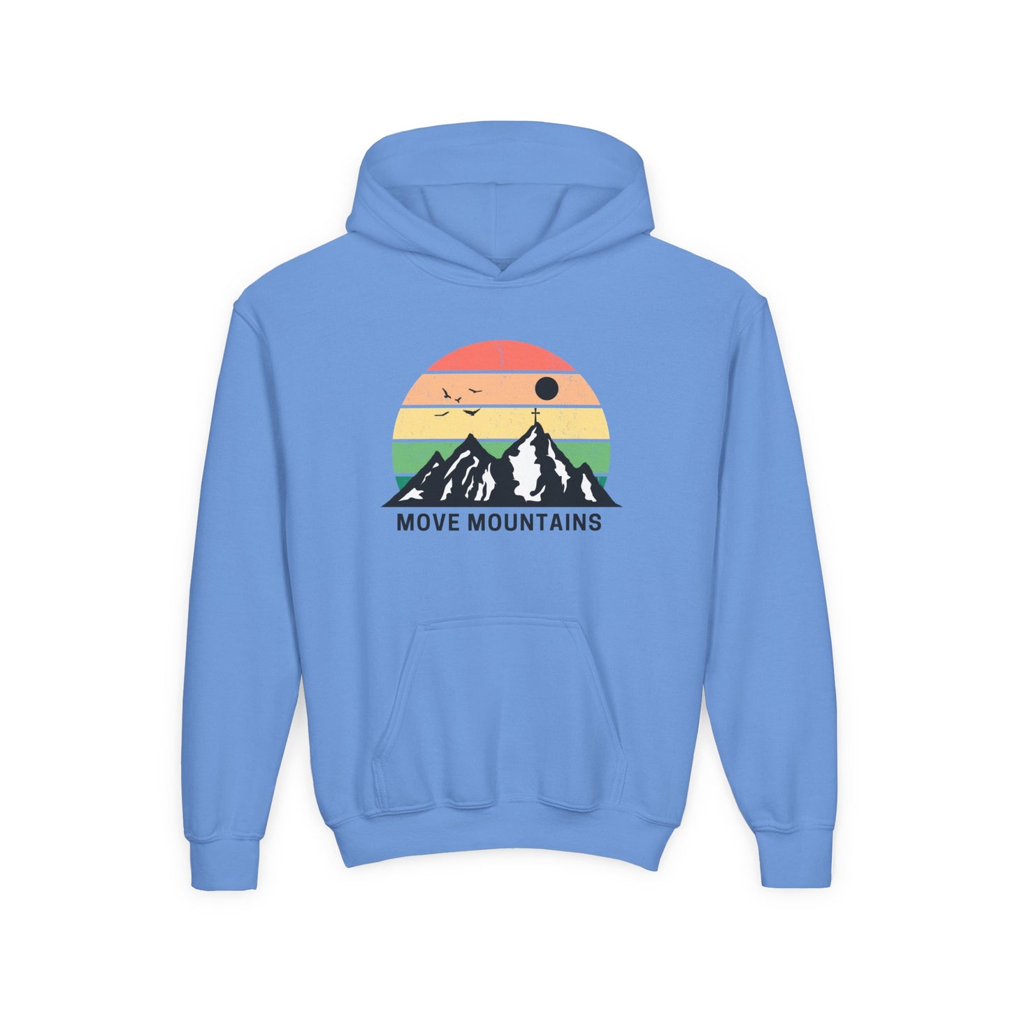 Move Mountains Youth Hooded Sweatshirt - Outdoor Adventure Gear for Kids