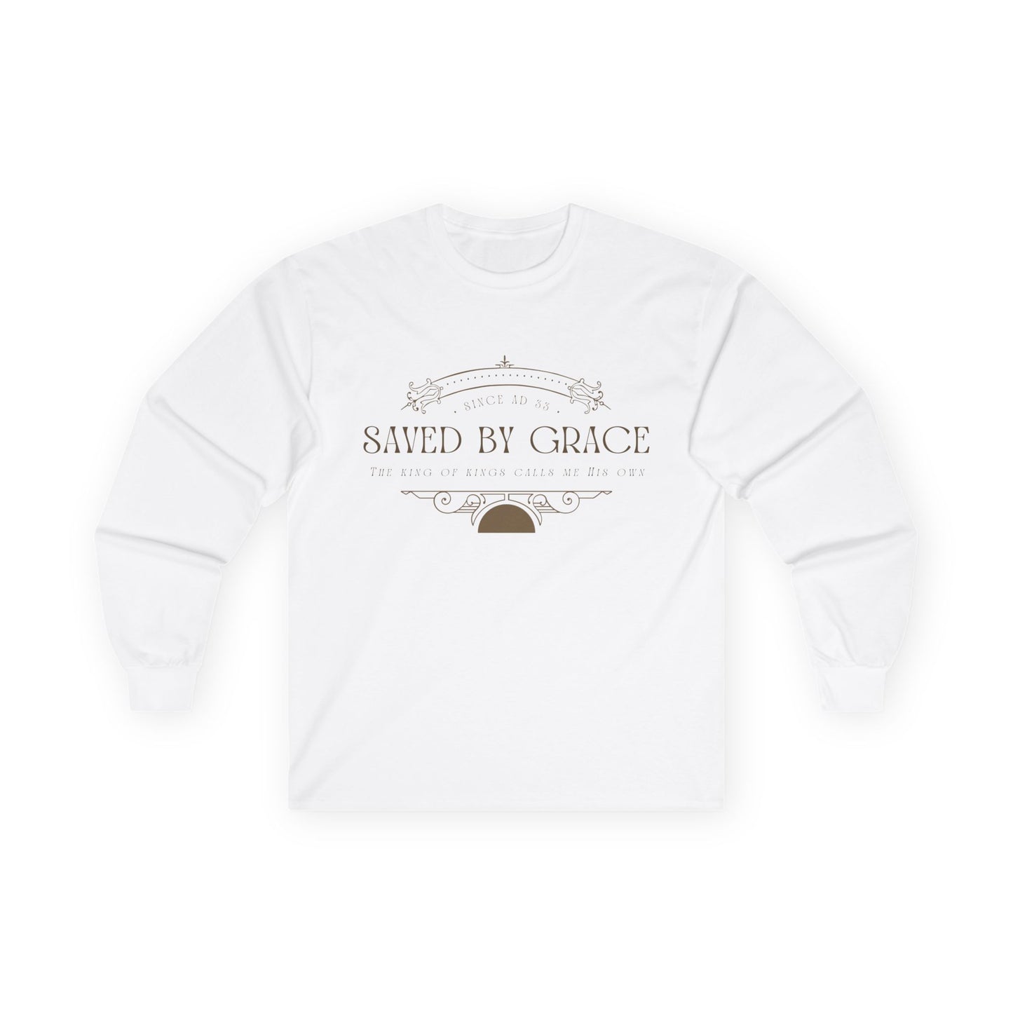 Saved by Grace, Unisex Long Sleeve Tee - Casual Wear, Everyday Comfort