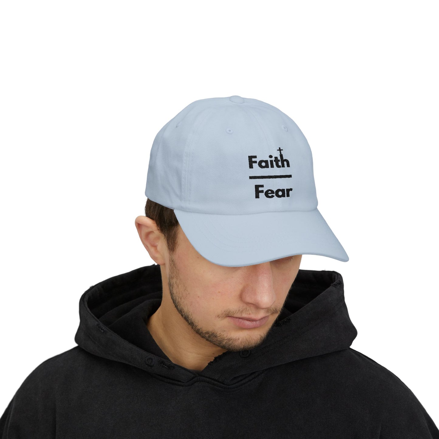 Faith Over Fear Classic Cap - Inspirational Hat, Casual Wear, Everyday Style, Motivational Cap