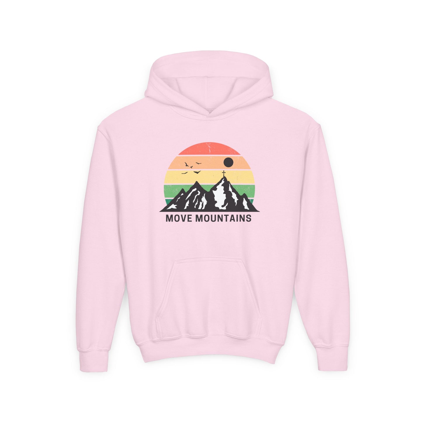 Move Mountains Youth Hooded Sweatshirt - Outdoor Adventure Gear for Kids
