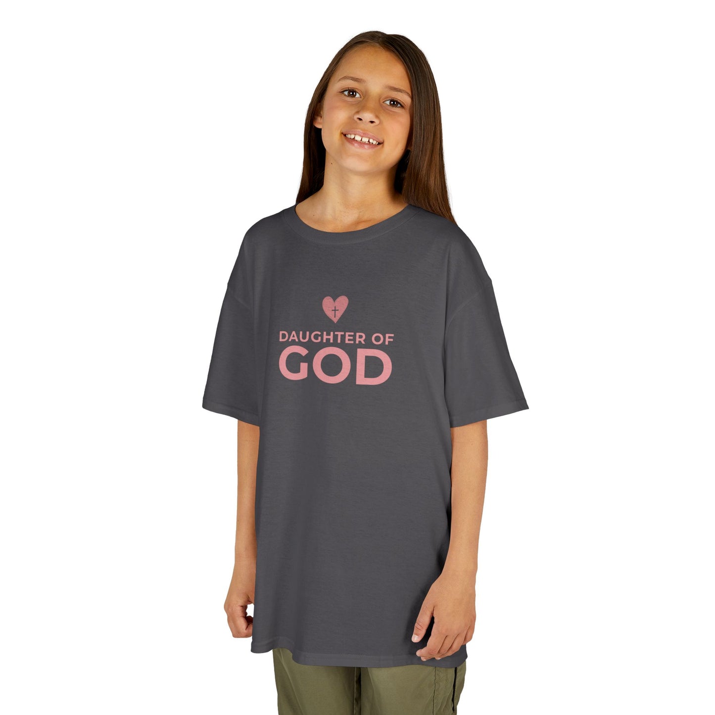 Daughter of God Kids Tee, Faith Shirt for Girls, Christian Gift, Youth Clothing, Bible Verse Top, Summer Casual Wear