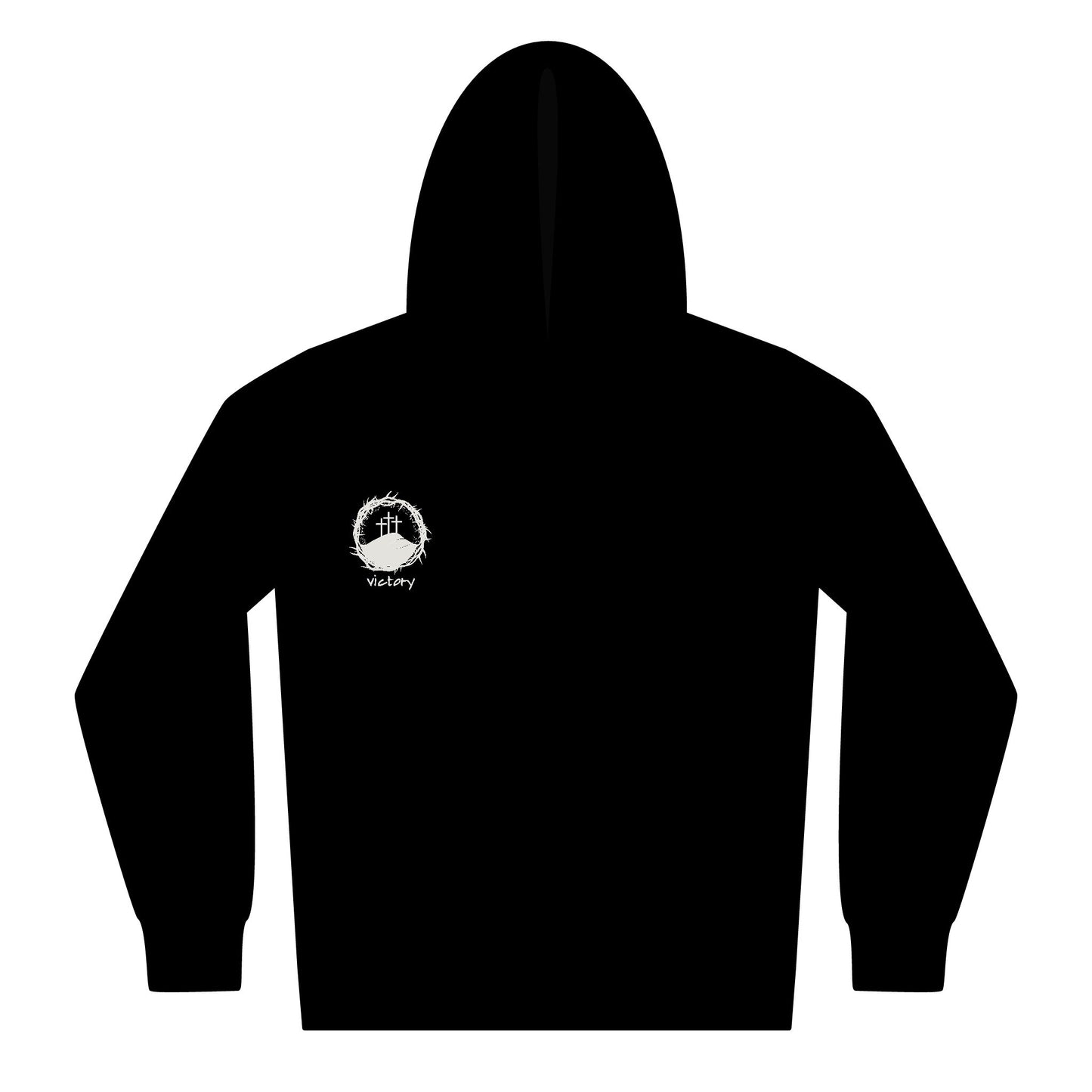 Victory, Youth Hooded Sweatshirt, Cozy Kid's Zip Hoodie for Everyday Wear, Back to School Gift, Casual Layering, Unisex