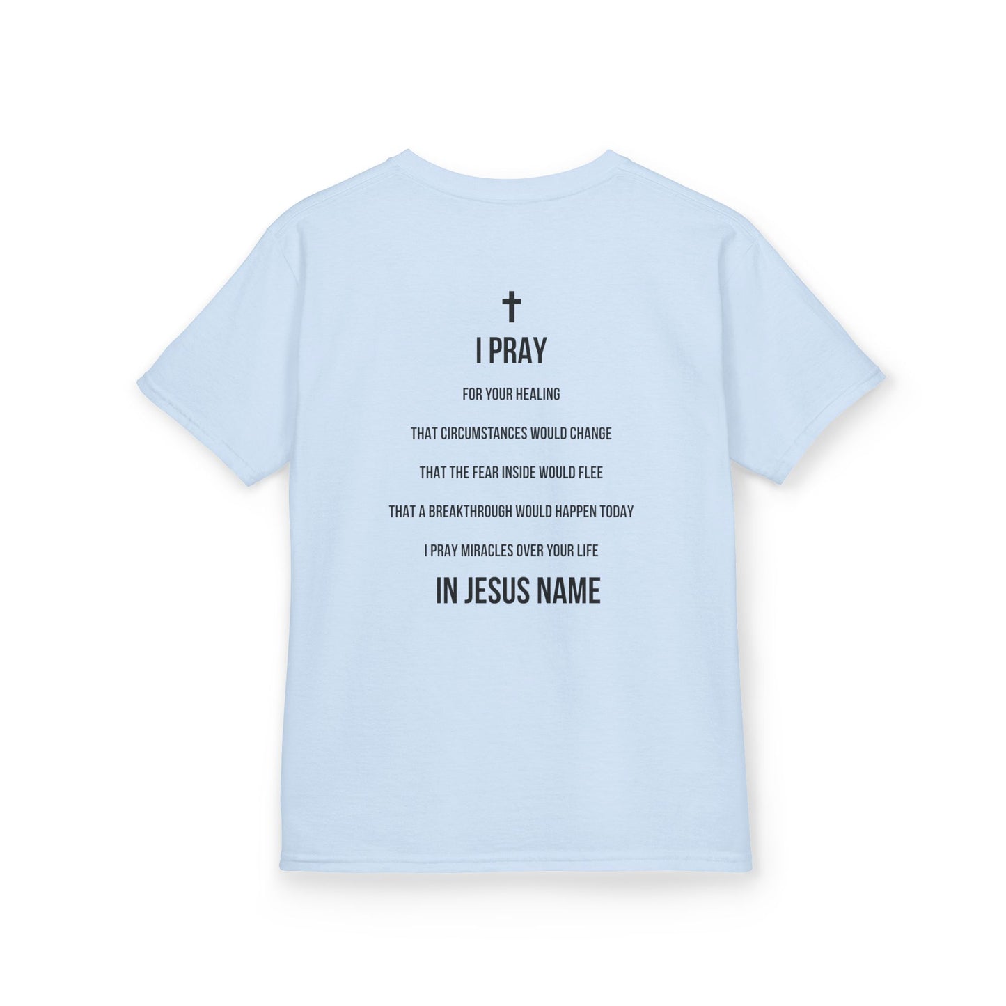 I Pray Faith-Inspired Kids Tee, Christian T-Shirt, Prayerful Kids Cotton Tee