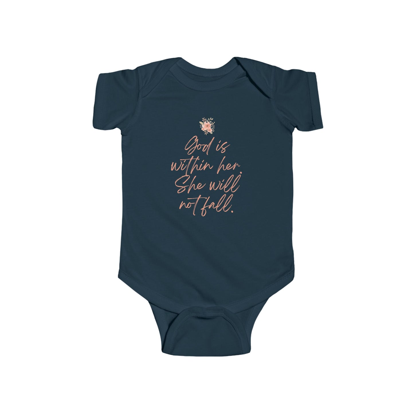 "God is Within Her" Inspirational Baby Outfit, Newborn Gift, Baby Shower, Christian Clothing, Faith-Based Apparel