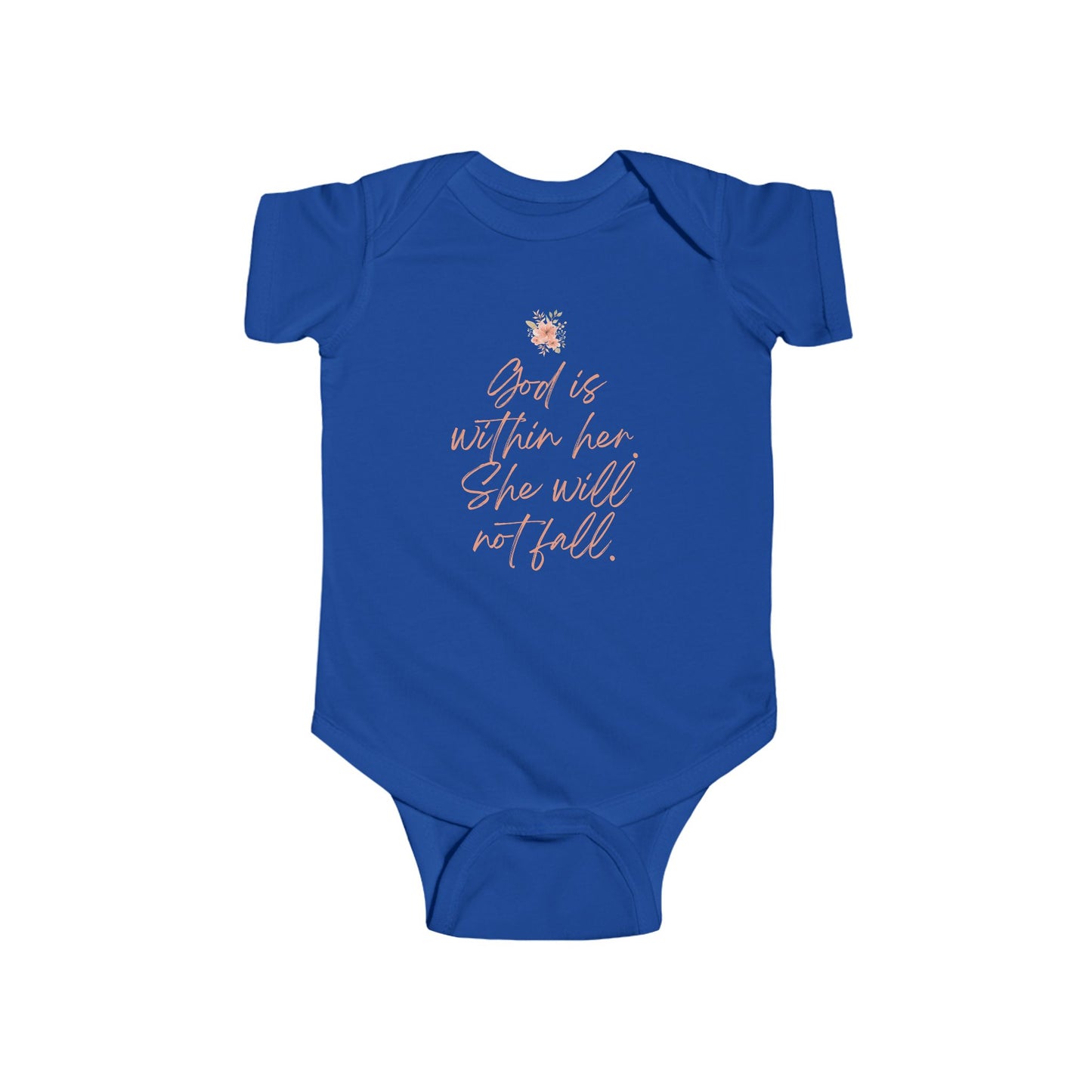 "God is Within Her" Inspirational Baby Outfit, Newborn Gift, Baby Shower, Christian Clothing, Faith-Based Apparel