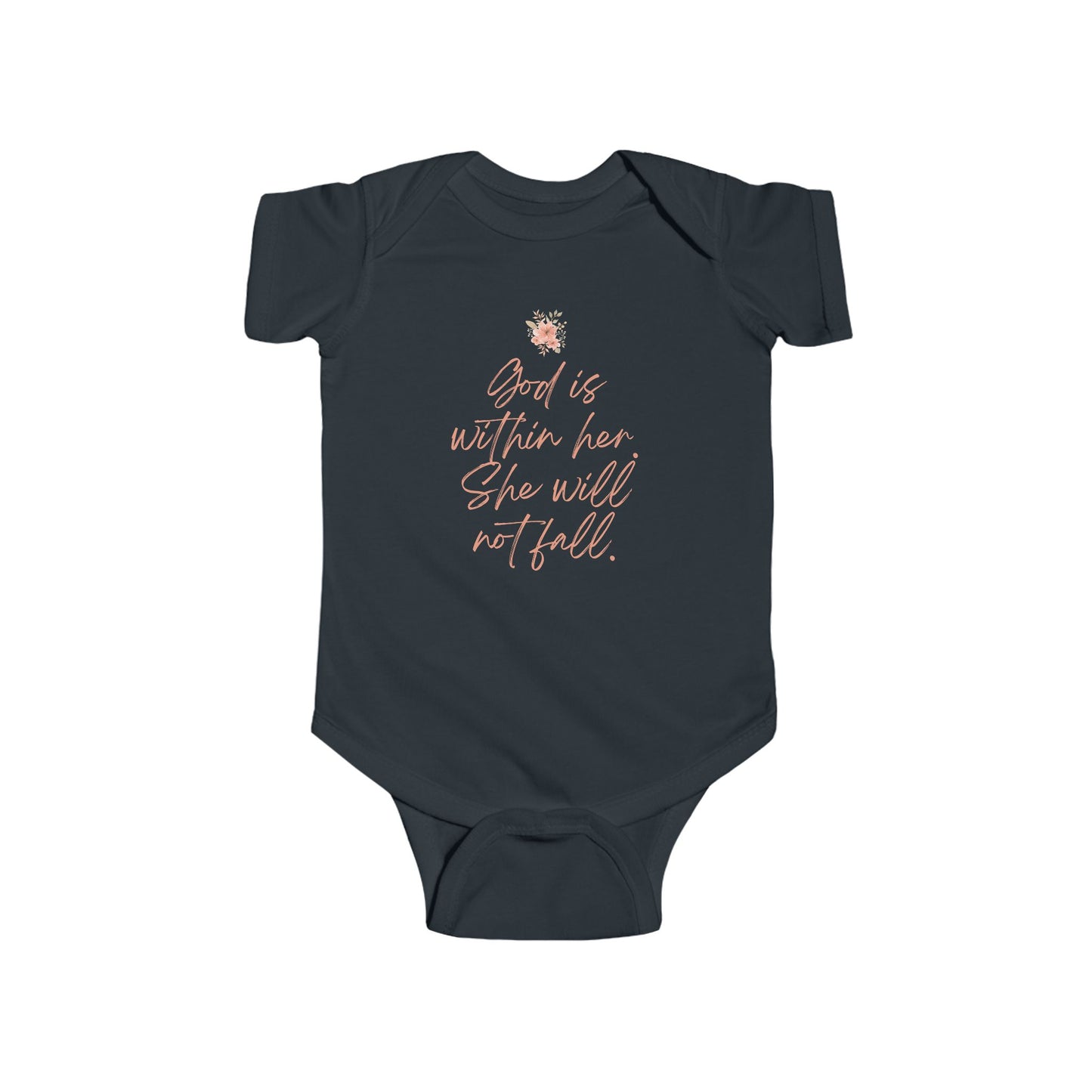 "God is Within Her" Inspirational Baby Outfit, Newborn Gift, Baby Shower, Christian Clothing, Faith-Based Apparel