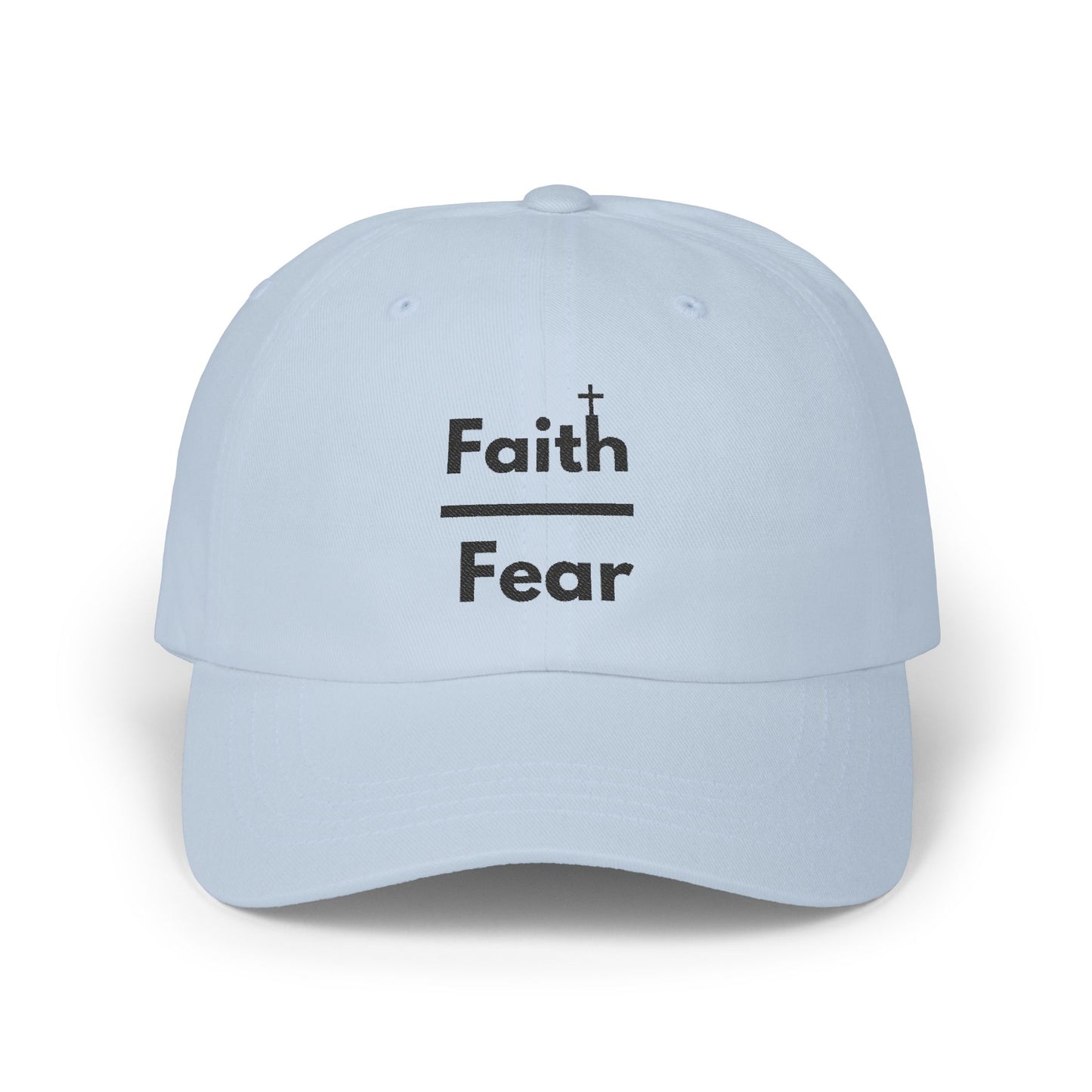 Faith Over Fear Classic Cap - Inspirational Hat, Casual Wear, Everyday Style, Motivational Cap