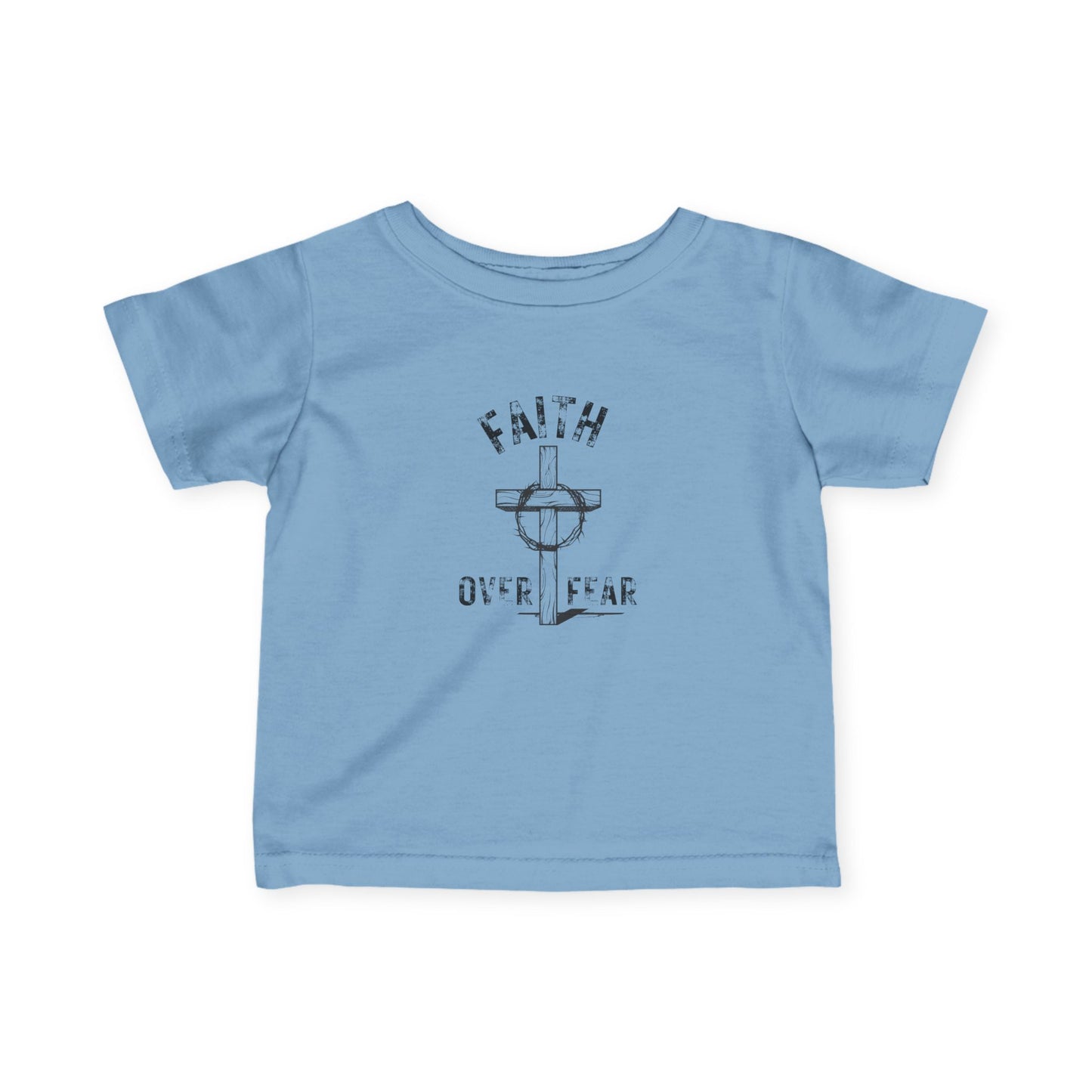 Faith Over Fear Infant Tee - Cute Baby T-Shirt, Faith-Themed Gift, Toddler Apparel, Inspirational Kids Clothing