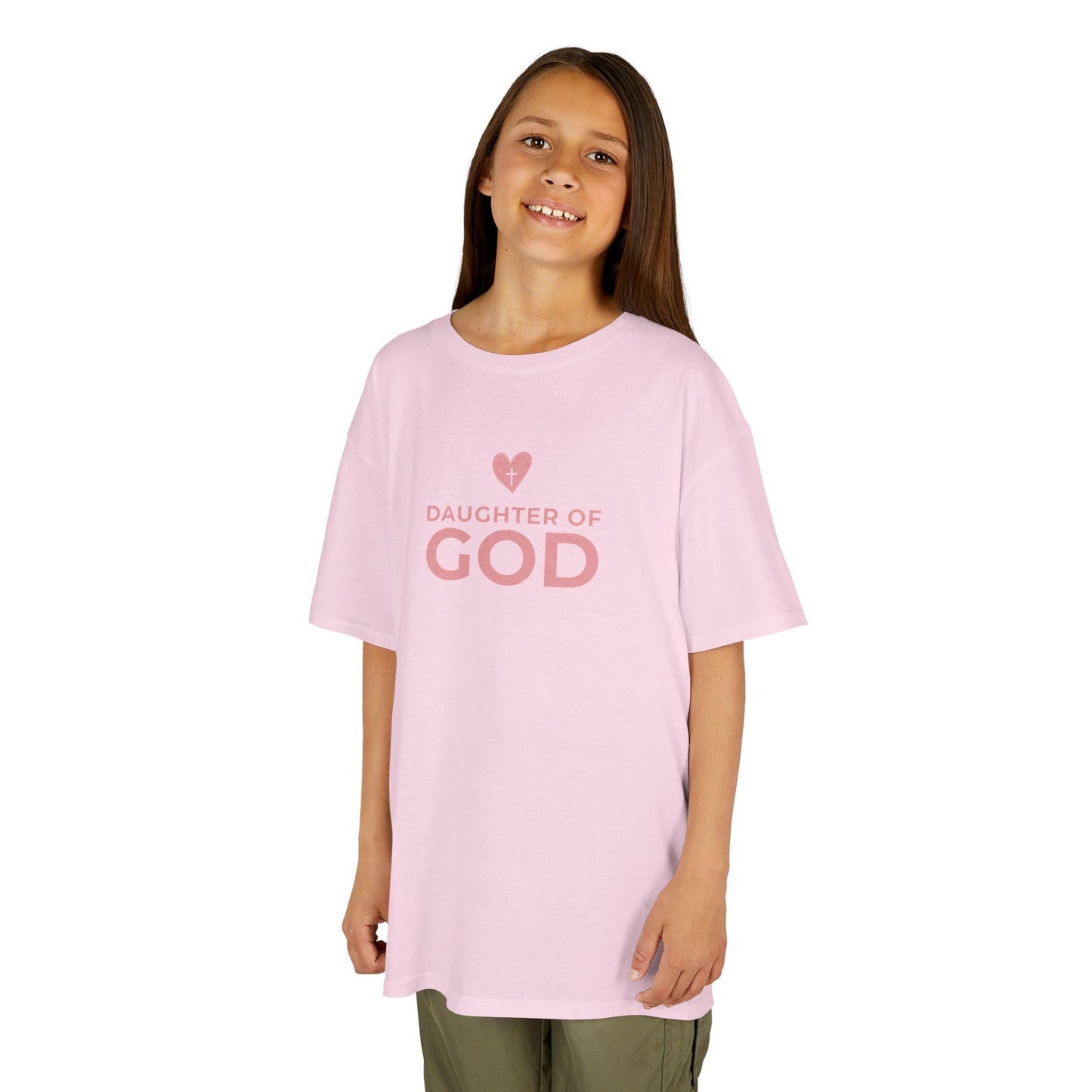 Daughter of God Kids Tee, Faith Shirt for Girls, Christian Gift, Youth Clothing, Bible Verse Top, Summer Casual Wear