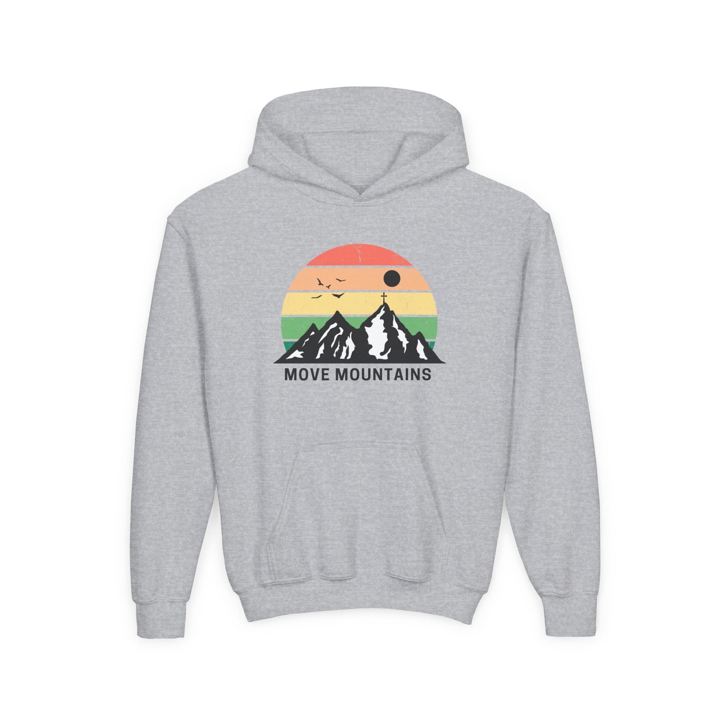 Move Mountains Youth Hooded Sweatshirt - Outdoor Adventure Gear for Kids