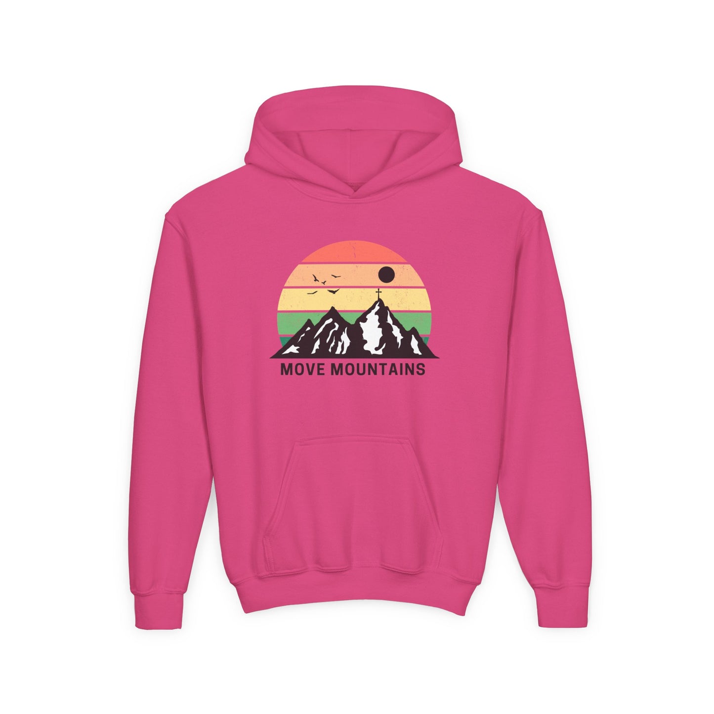 Move Mountains Youth Hooded Sweatshirt - Outdoor Adventure Gear for Kids