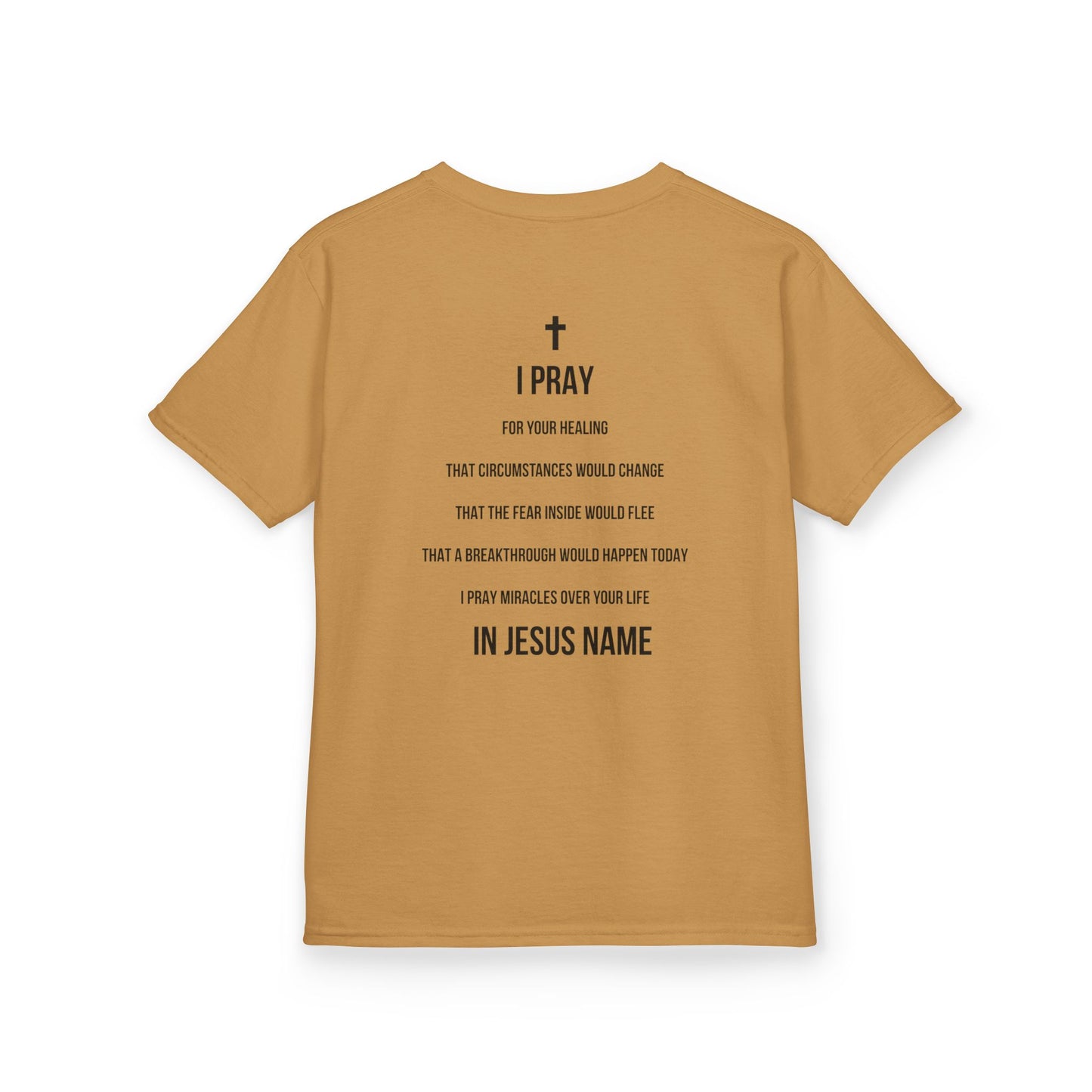 I Pray Faith-Inspired Kids Tee, Christian T-Shirt, Prayerful Kids Cotton Tee