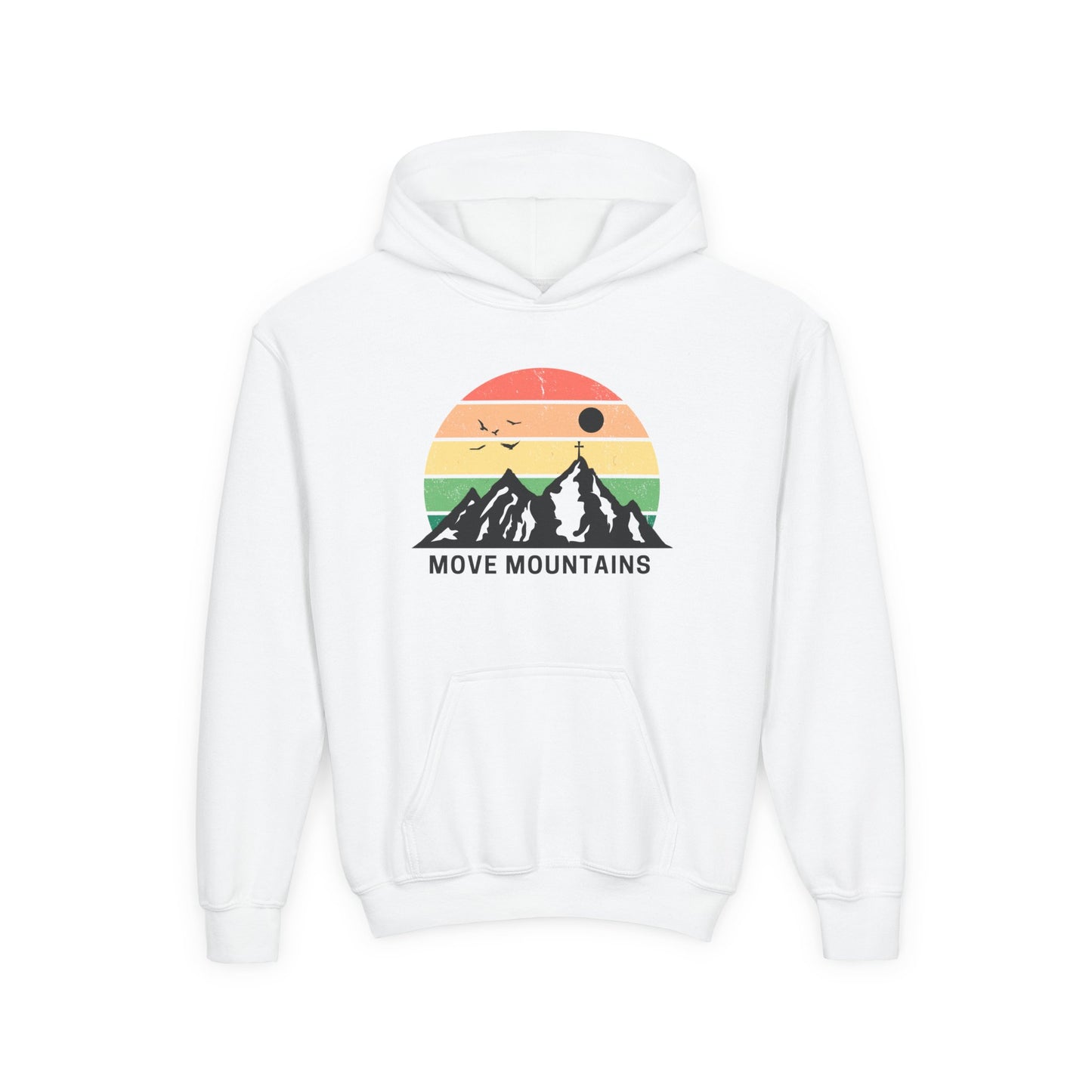 Move Mountains Youth Hooded Sweatshirt - Outdoor Adventure Gear for Kids