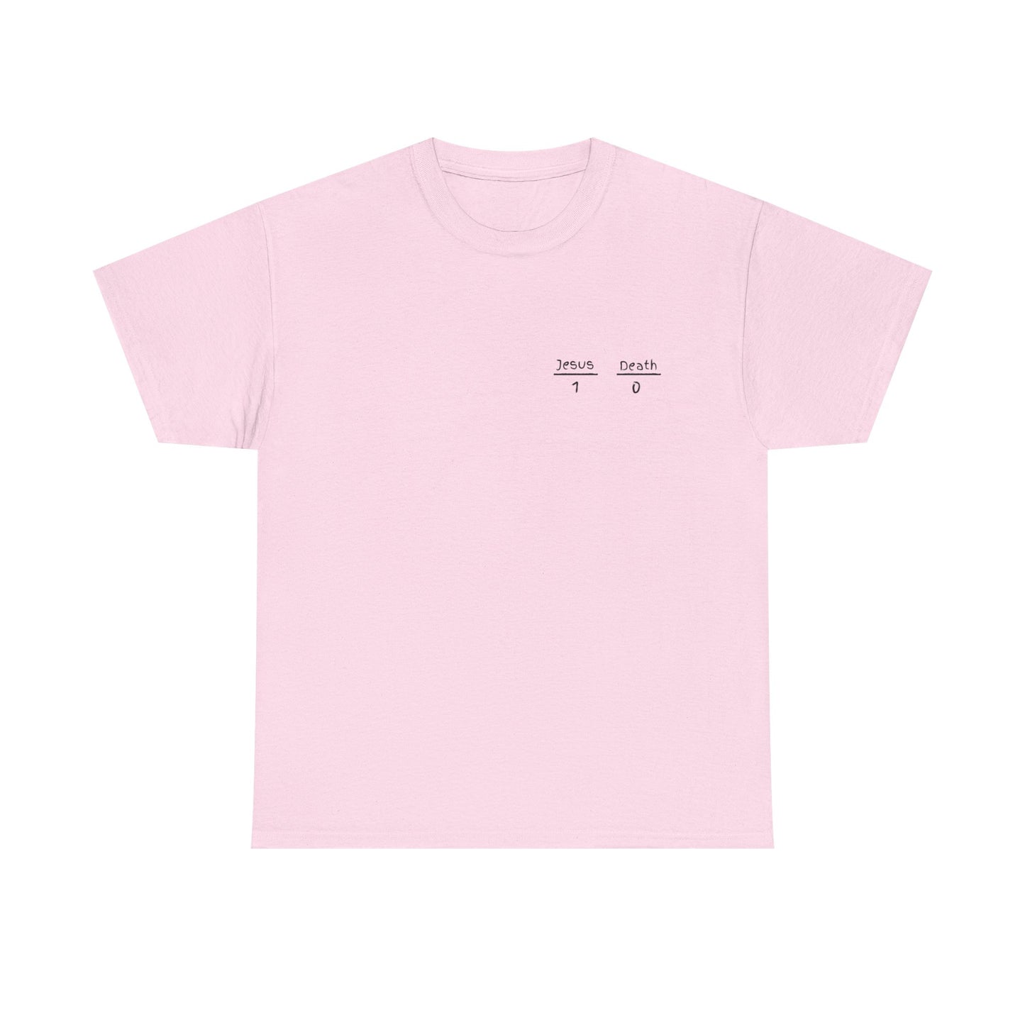 Jesus vs. Death Score T-Shirt, Religious Tee, Unisex Cotton Shirt