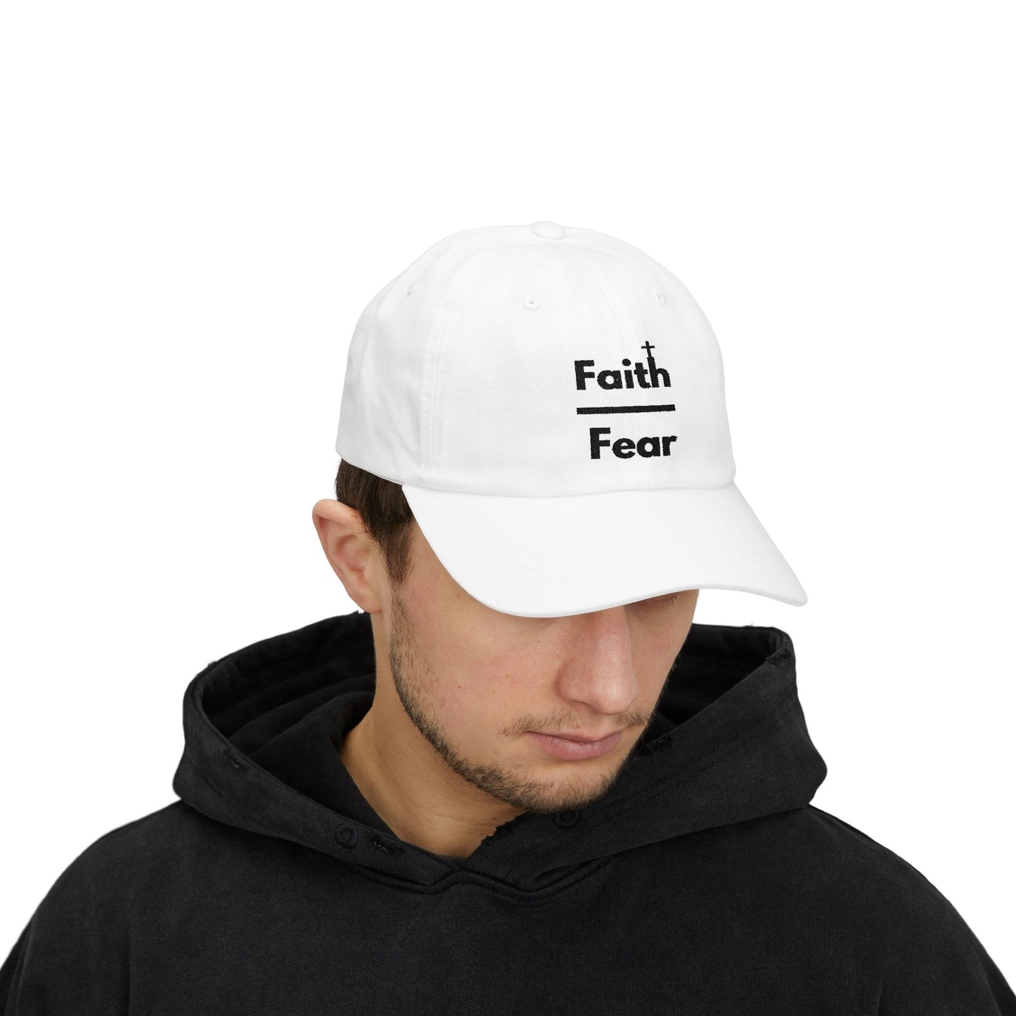 Faith Over Fear Classic Cap - Inspirational Hat, Casual Wear, Everyday Style, Motivational Cap