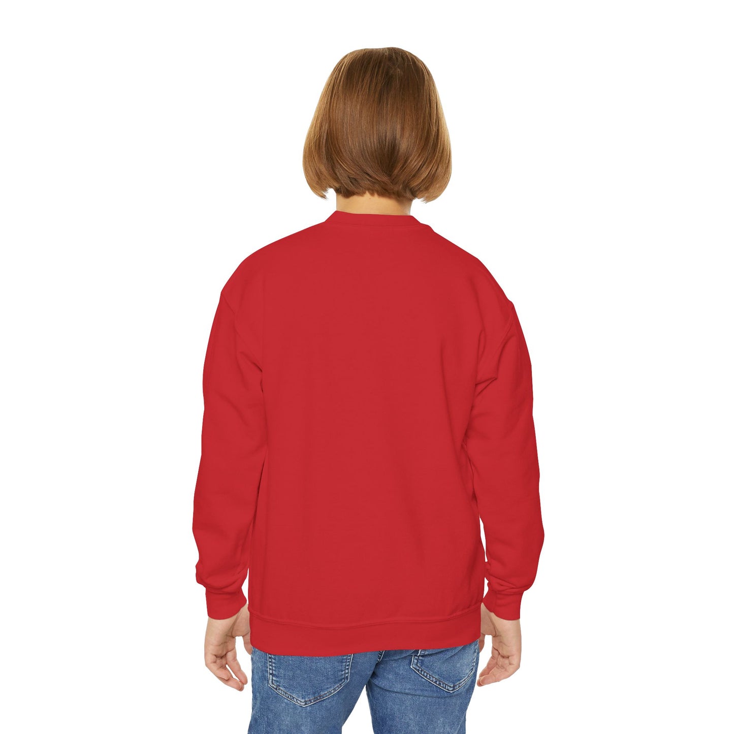 Fearfully & Wonderfully Made, Youth Crewneck Sweatshirt, Faith-Inspired Gift, Christian Apparel