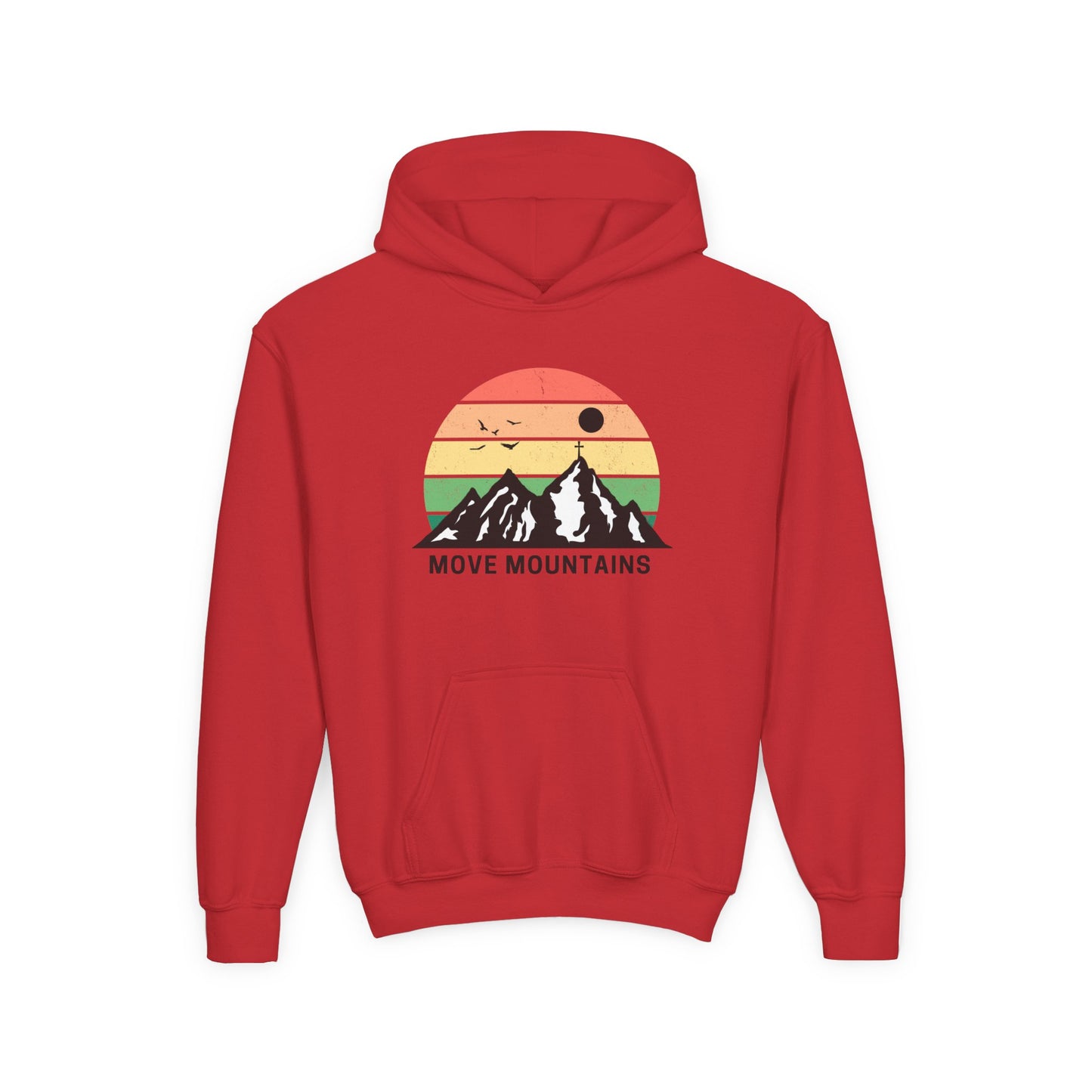 Move Mountains Youth Hooded Sweatshirt - Outdoor Adventure Gear for Kids