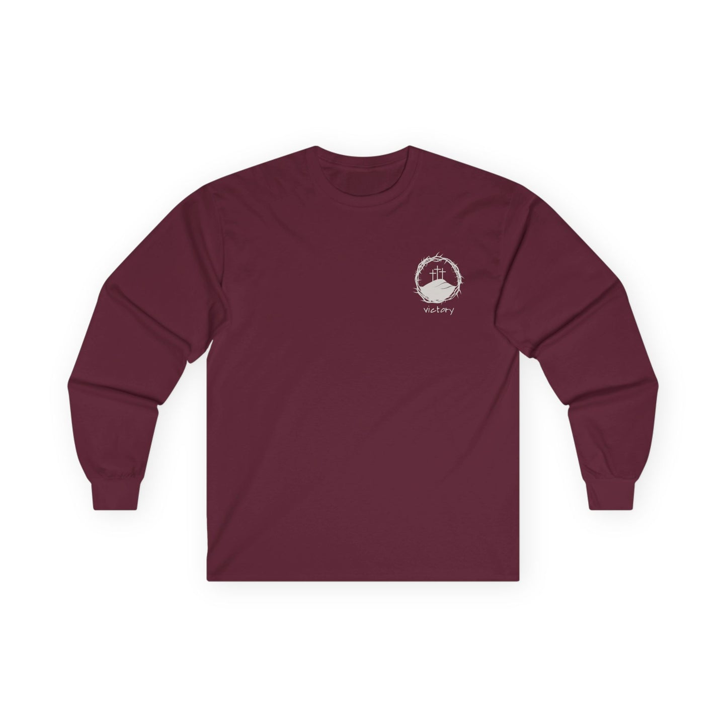 Victory, Unisex Long Sleeve Tee - Comfortable Casualwear for Everyday Wear, Perfect for Relaxation, Layering, Gift for Friends