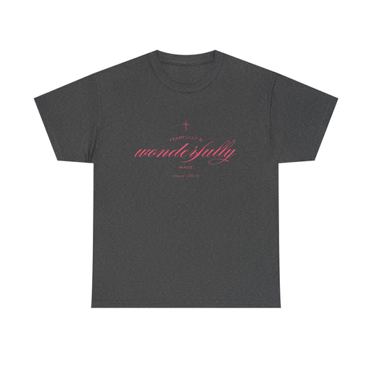 Fearfully & Wonderfully Made - Casual Style, Streetwear, Gift for Him/Her, Summer Outfit, Inspirational Quote Shirt