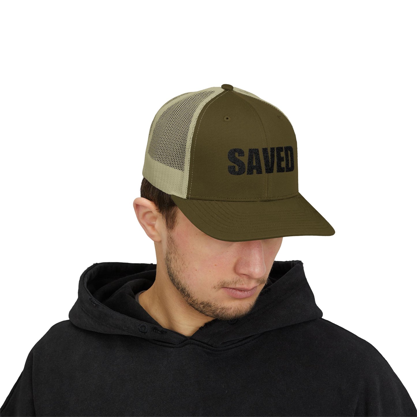 SAVED | Embroidered Inspirational Snapback Trucker Cap
