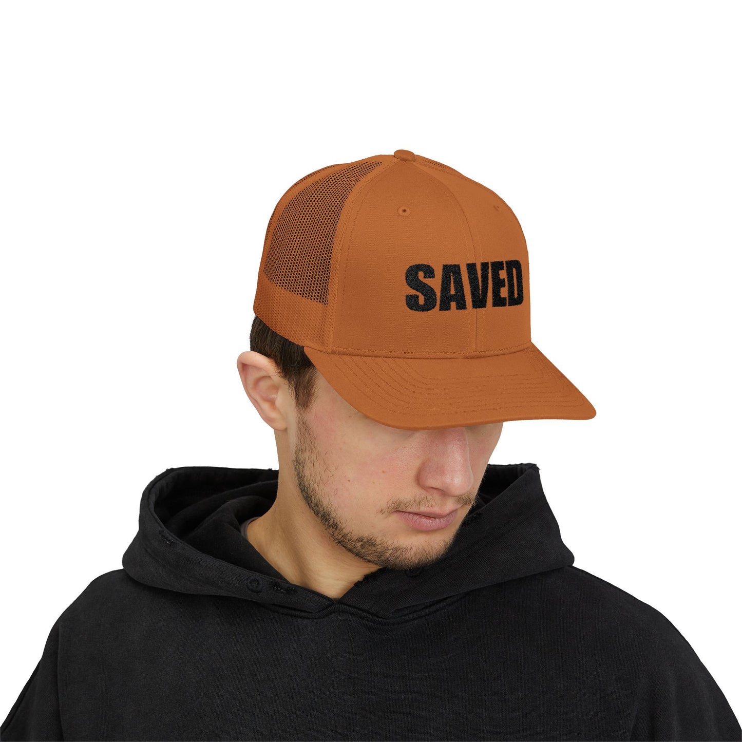 SAVED | Embroidered Inspirational Snapback Trucker Cap
