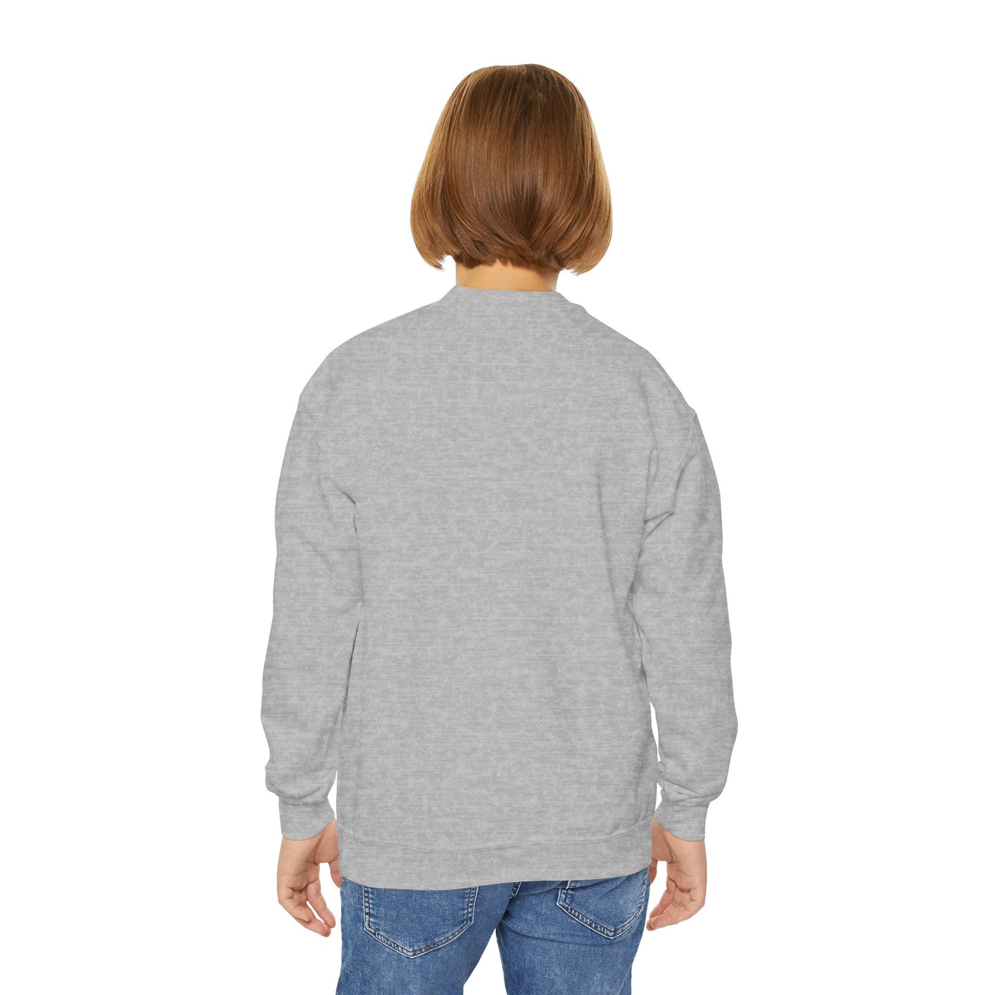 Fearfully & Wonderfully Made, Youth Crewneck Sweatshirt, Faith-Inspired Gift, Christian Apparel