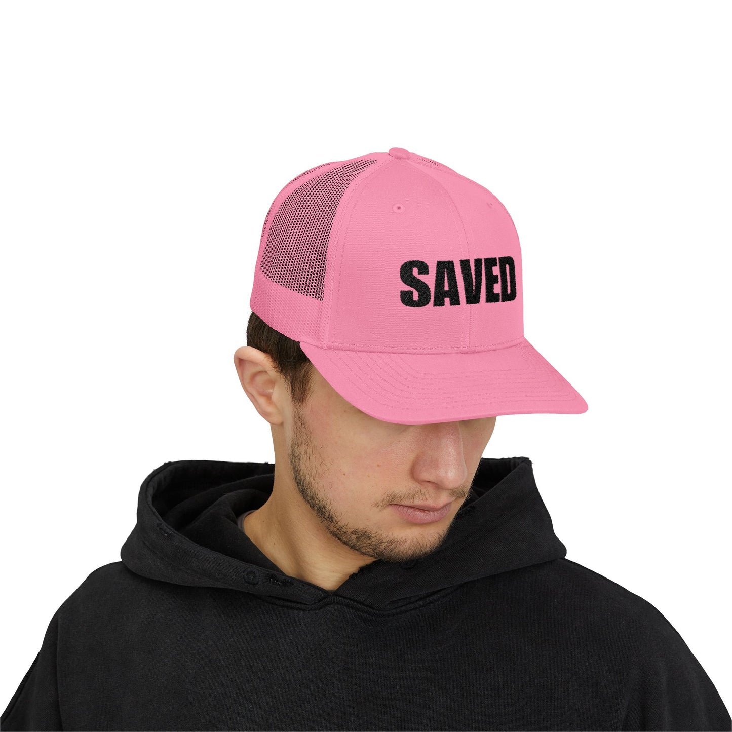 SAVED | Embroidered Inspirational Snapback Trucker Cap