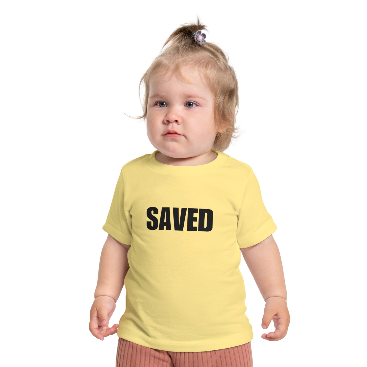 SAVED, Baby Tee, Cute Christian Baby Shirt, Infant Clothing, Gift for New Parents, Easter Outfit, Baby Shower Gift