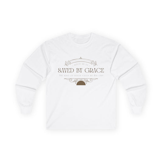 Saved by Grace, Unisex Long Sleeve Tee - Casual Wear, Everyday Comfort