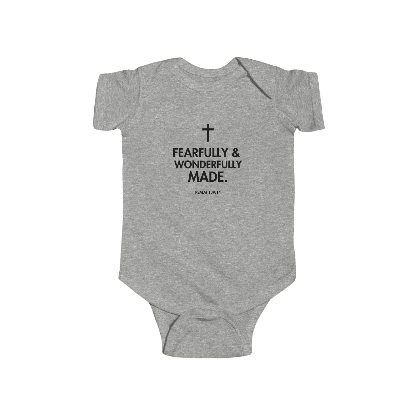 Fearfully & Wonderfully Made, Baby Shower Gift, Christian Baby Outfit, Newborn Clothes