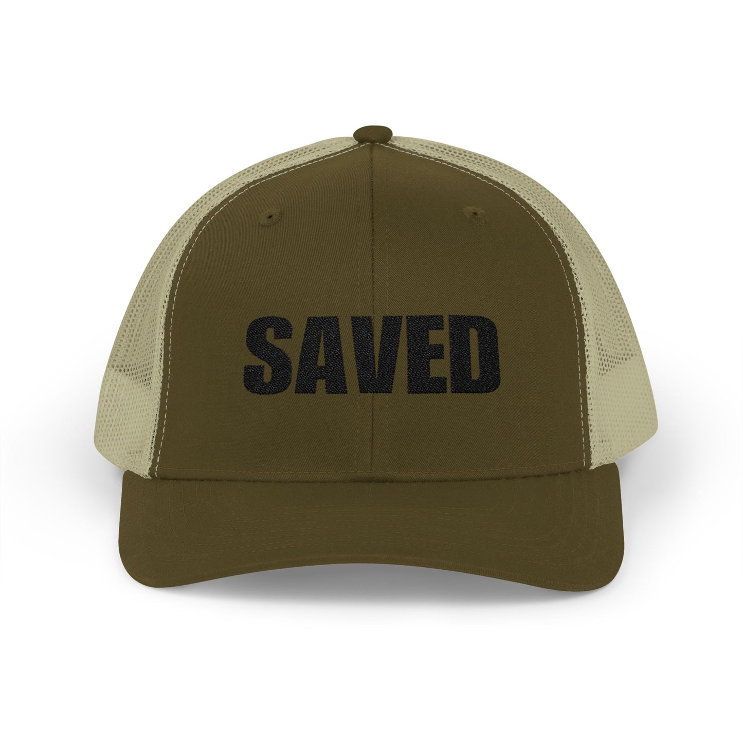 SAVED | Embroidered Inspirational Snapback Trucker Cap
