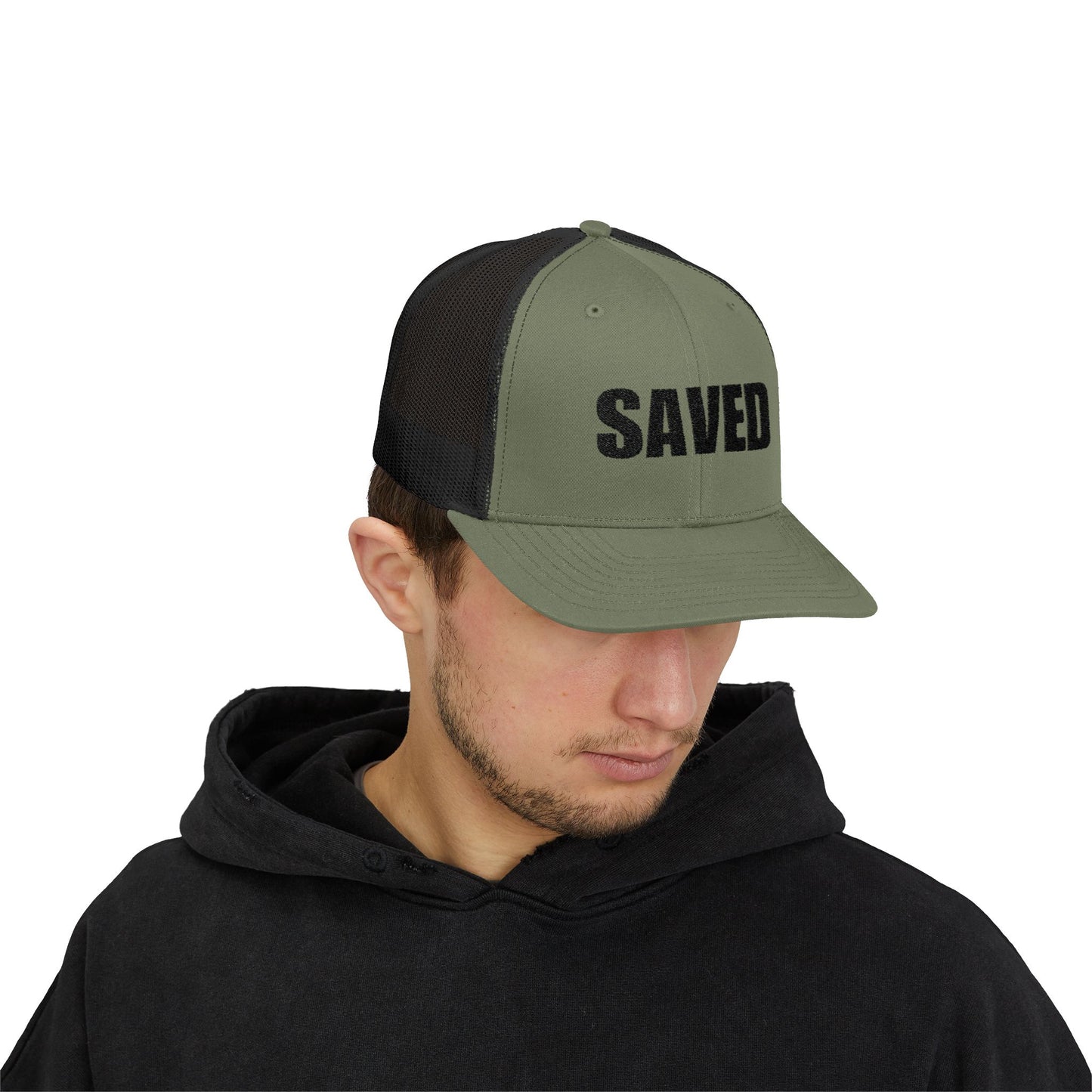 SAVED | Embroidered Inspirational Snapback Trucker Cap