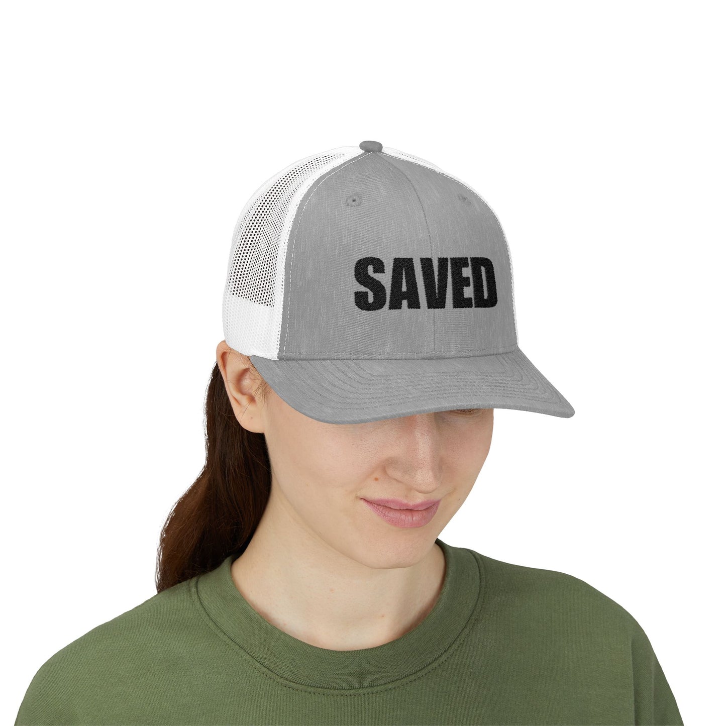 SAVED | Embroidered Inspirational Snapback Trucker Cap