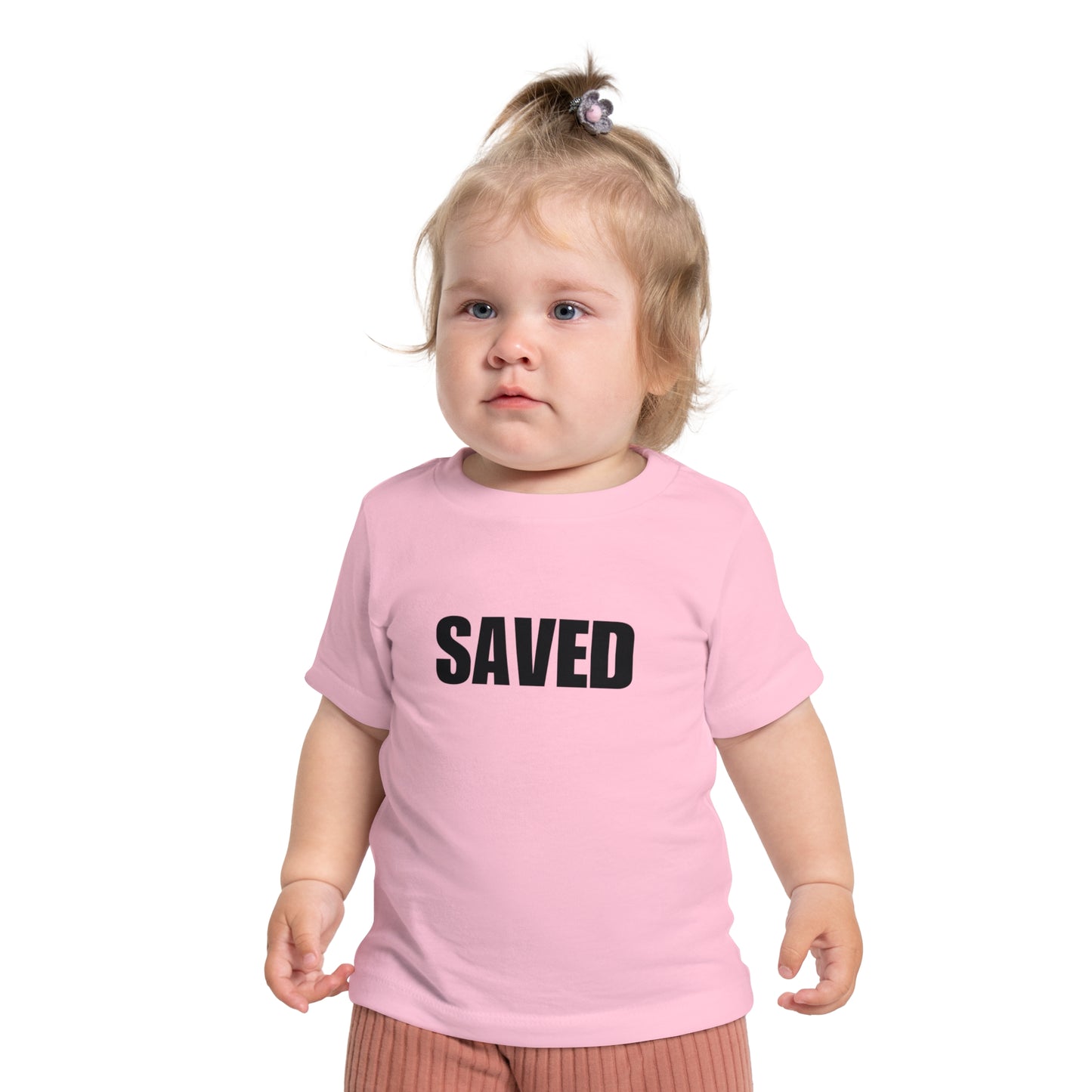SAVED, Baby Tee, Cute Christian Baby Shirt, Infant Clothing, Gift for New Parents, Easter Outfit, Baby Shower Gift