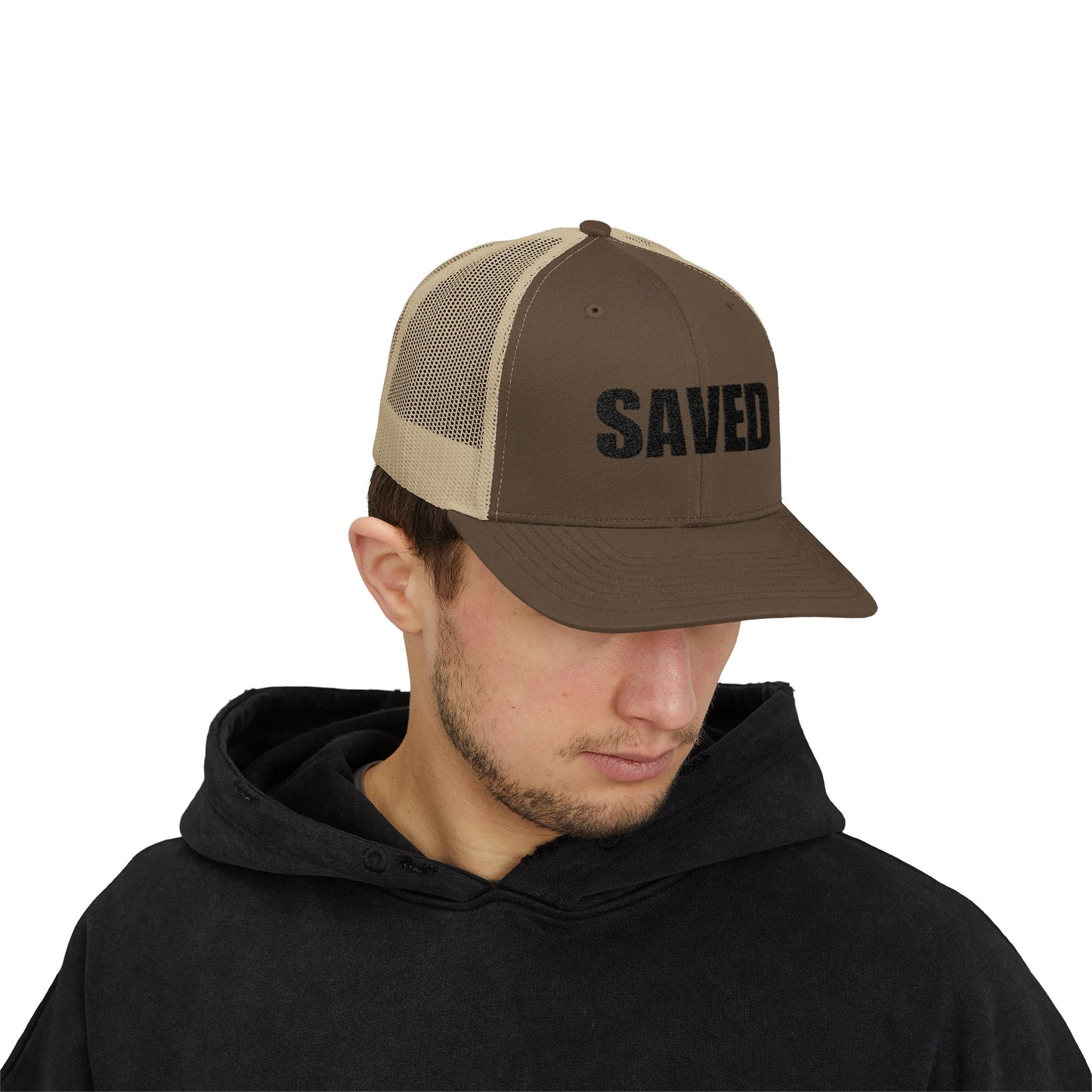 SAVED | Embroidered Inspirational Snapback Trucker Cap