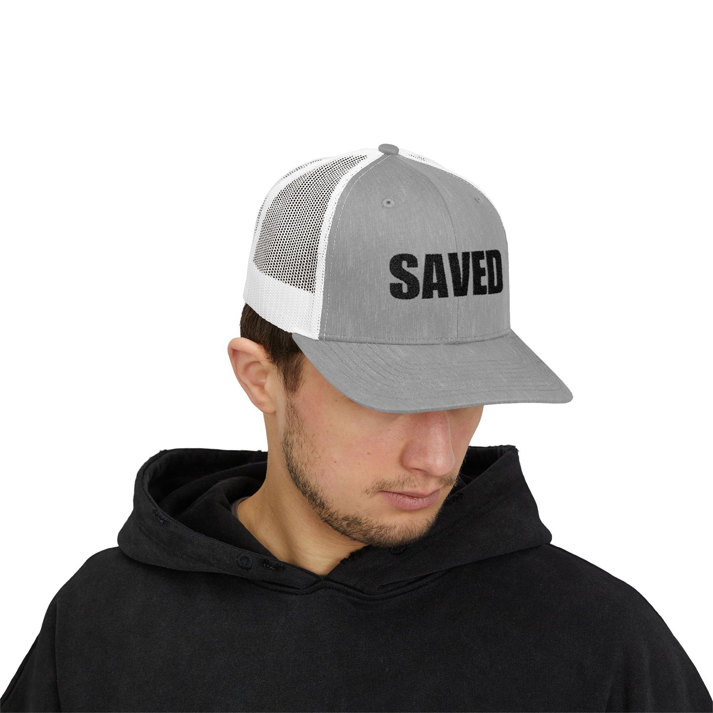SAVED | Embroidered Inspirational Snapback Trucker Cap
