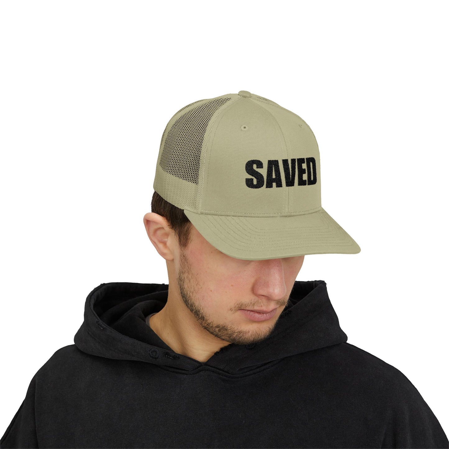 SAVED | Embroidered Inspirational Snapback Trucker Cap